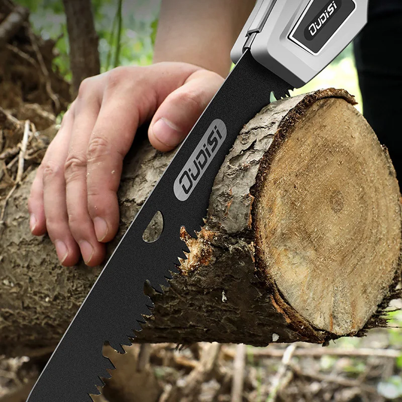 Pruning Saw Folding Hand Saw Tree - เลื่อยพับได้อเนกประสงค์แบบแมนนวล ตัดไม้คมกริบ ใช้สำหรับงานไม้ ตัดแต่งกิ่งไม้ ตั้งแคมป์ ทำสวน
