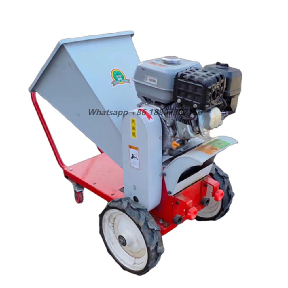 Garden Branch Shredder Wood Chipper - เครื่องบดไม้แบบเคลื่อนย้ายได้ประสิทธิภาพสูง แข็งแรง ทนทาน สำหรับงานมืออาชีพ พร้อมมอเตอร์ในตัว
