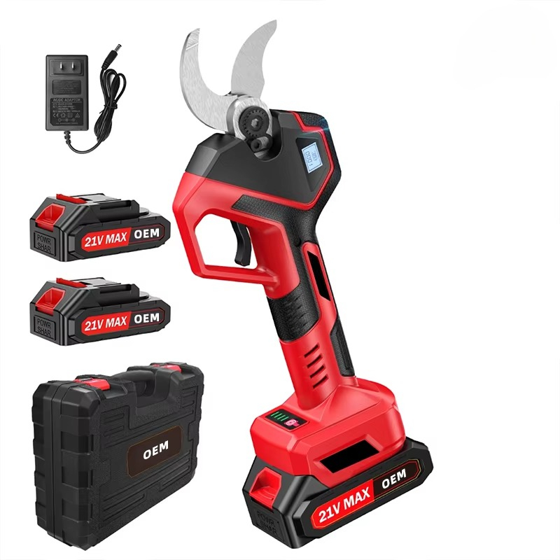 Cordless Electric Pruning Shears 30Mm - กรรไกรไร้สายแบบโปรเกรสซีฟ ใช้แบตเตอรี่ ขนาด 30 มม. กรรไกรตัดไฟฟ้า