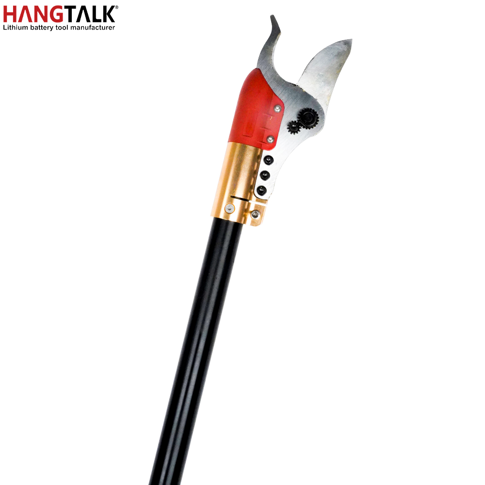 Electric Pruner With Extension Pole - กรรไกรตัดกิ่งไร้สาย HANGTALK รุ่น Professional พร้อมด้ามต่อเพิ่มความยาว รวมทั้งหมด