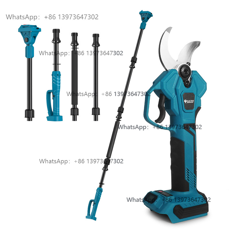 Electric Pruner With Extension Pole - กรรไกรตัดแต่งกิ่งไฟฟ้าไร้สาย ใช้แบตเตอรี่ 18V พร้อมด้ามต่อเพิ่มความยาว