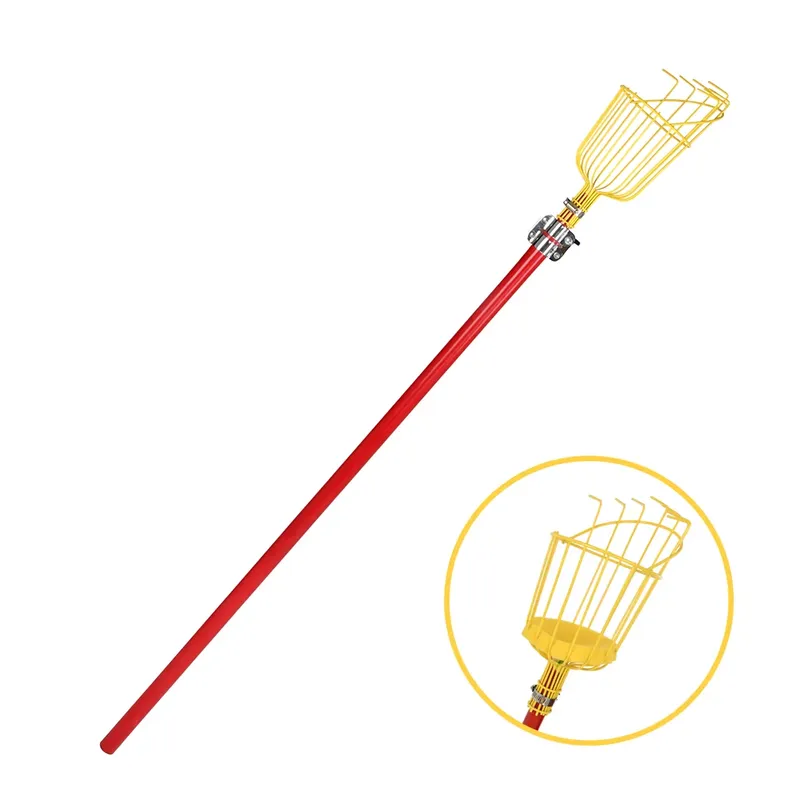 Fruit Picker Basket Telescopic Pole - เครื่องมือเก็บผลไม้แบบพกพา Winslow & Ross Garden พร้อมด้ามจับยืดหดได้และตะกร้าเก็บผลไม้แบบยืดหดได้สำหรับต้นไม้ผลใหม่