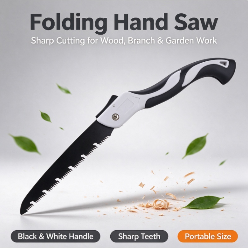 Pruning Saw Folding Hand Saw Tree - เลื่อยตัดกิ่งแบบพับได้ อเนกประสงค์ เหมาะสำหรับงานตัดแต่งกิ่งไม้ งานไม้ งานแคมป์ปิ้ง และกิจกรรมกลางแจ้ง