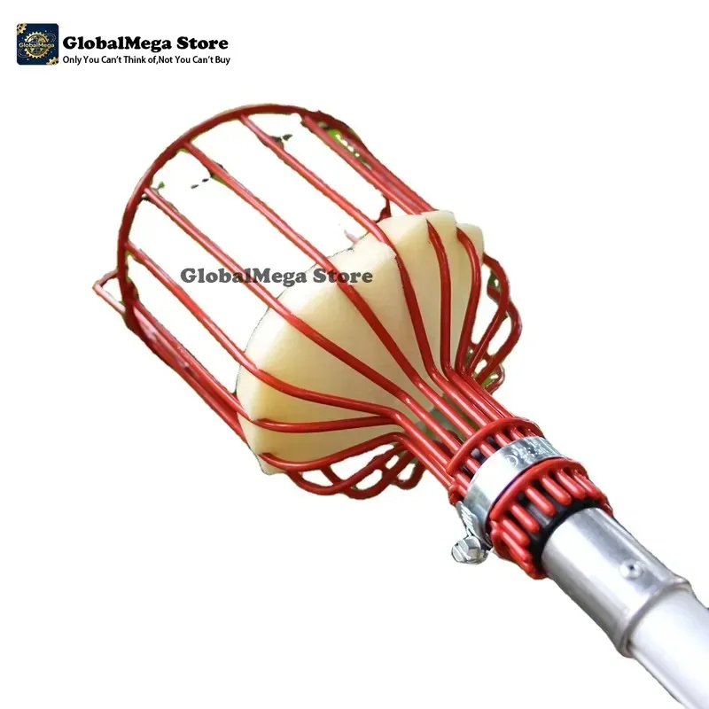 Fruit Picker Basket Telescopic Pole - เสาเก็บผลไม้รุ่นล่าสุดปี 2026 สำหรับ Extentool พร้อมตะกร้าพลาสติก แบบยืดหดได้
