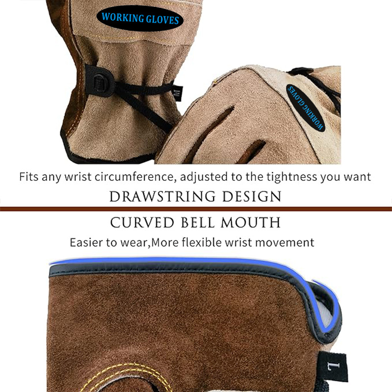 ถุงมือป้องกันอเนกประสงค์ ป้องก - Gardening Gloves Thorn Proof Leather บทวิจารณ์และราคา