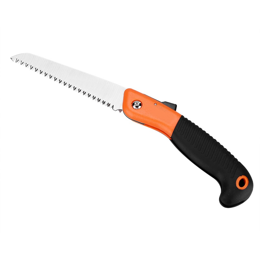 เลื่อยตัดกิ่งพับได้สีส้ม เหล็ก - Pruning Saw Folding Hand Saw Tree บทวิจารณ์และราคา