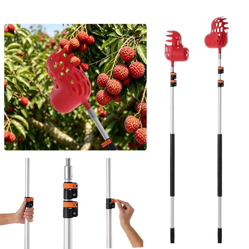 เครื่องมือเก็บผลไม้แบบใช้มือ   - Fruit Picker Basket Telescopic Pole บทวิจารณ์และราคา