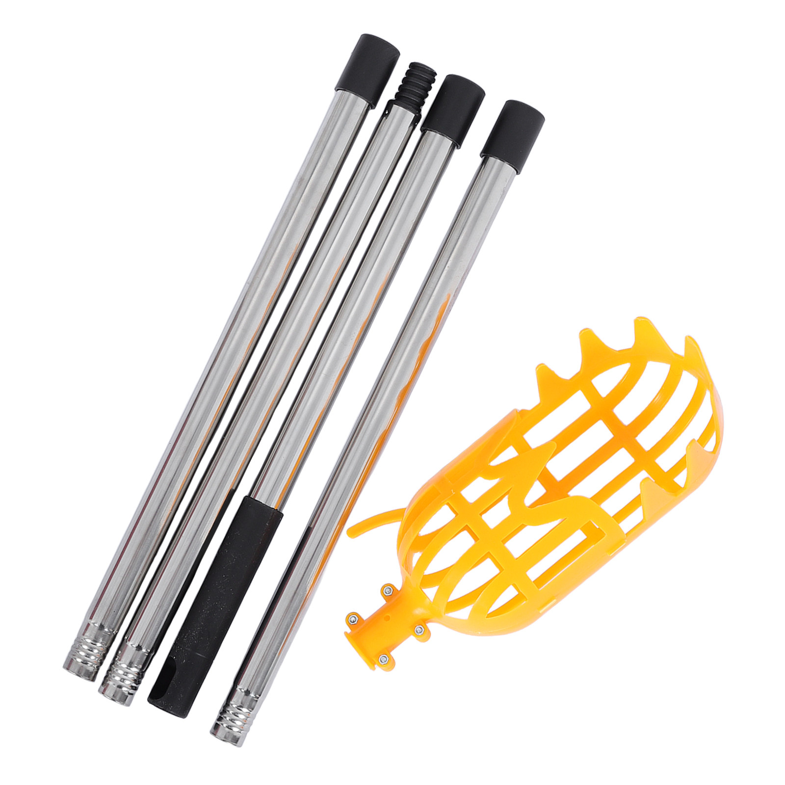 1 ชุด ไม้เก็บผลไม้เอนกประสงค์  - Fruit Picker Basket Telescopic Pole บทวิจารณ์และราคา