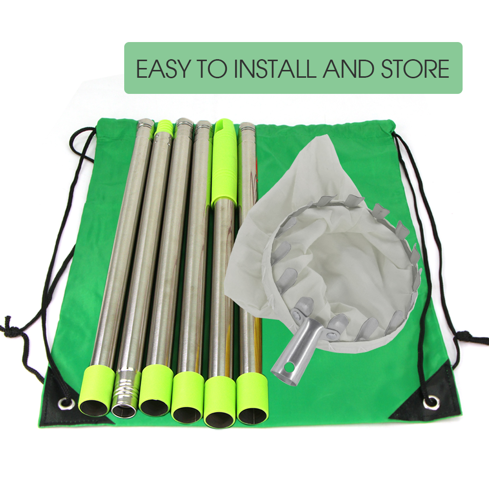 สวนตะกร้าผลไม้ Picker หัว Tele - Fruit Picker Basket Telescopic Pole บทวิจารณ์และราคา