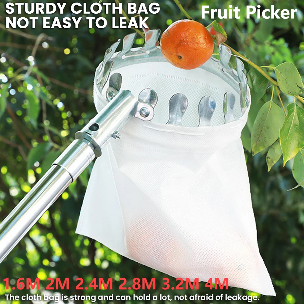 1.6-4M ผลไม้ Picker เครื่องมือ - Fruit Picker Basket Telescopic Pole บทวิจารณ์และราคา