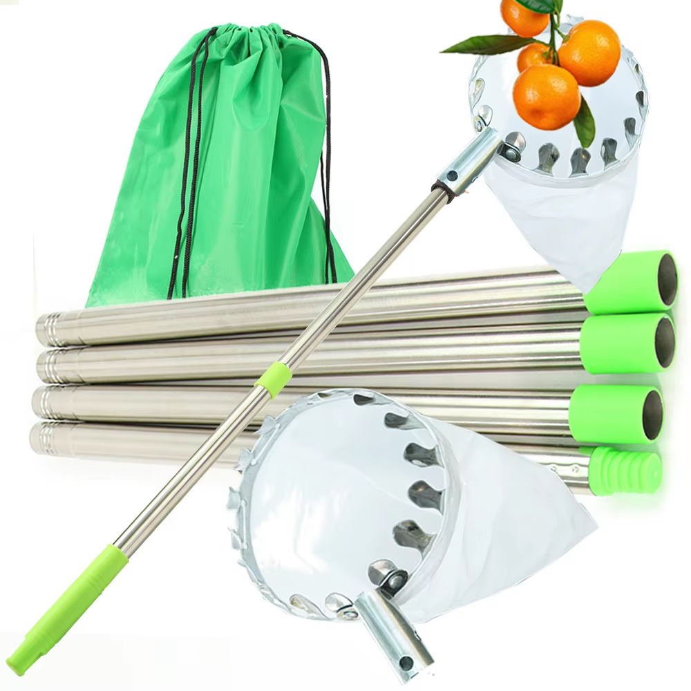 หัวเก็บผลไม้แบบมือถือพร้อมด้าม - Fruit Picker Basket Telescopic Pole บทวิจารณ์และราคา
