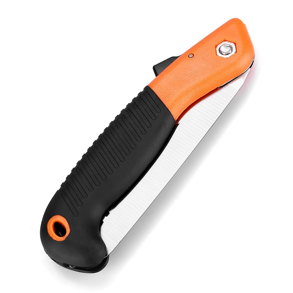 เลื่อยตัดกิ่งพับได้สีส้ม ฟันเล - Pruning Saw Folding Hand Saw Tree บทวิจารณ์และราคา