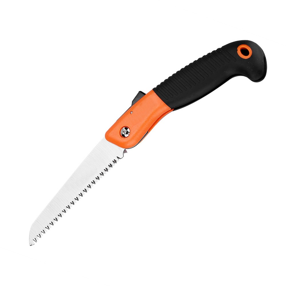 เลื่อยตัดกิ่งพับได้สีส้ม ฟันเล - Pruning Saw Folding Hand Saw Tree บทวิจารณ์และราคา
