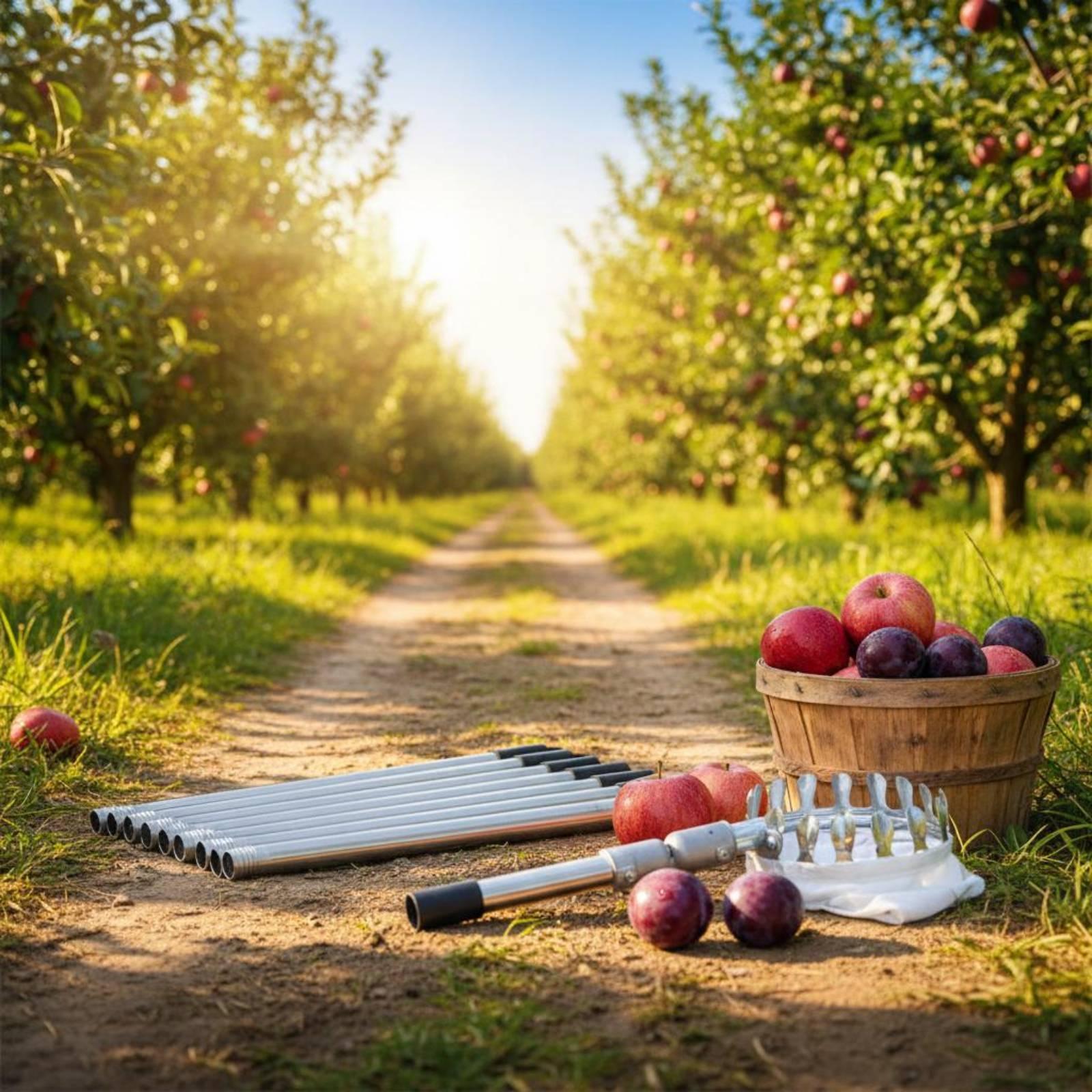 ไม้เก็บผลไม้แบบปรับระดับได้สำห - Fruit Picker Basket Telescopic Pole บทวิจารณ์และราคา