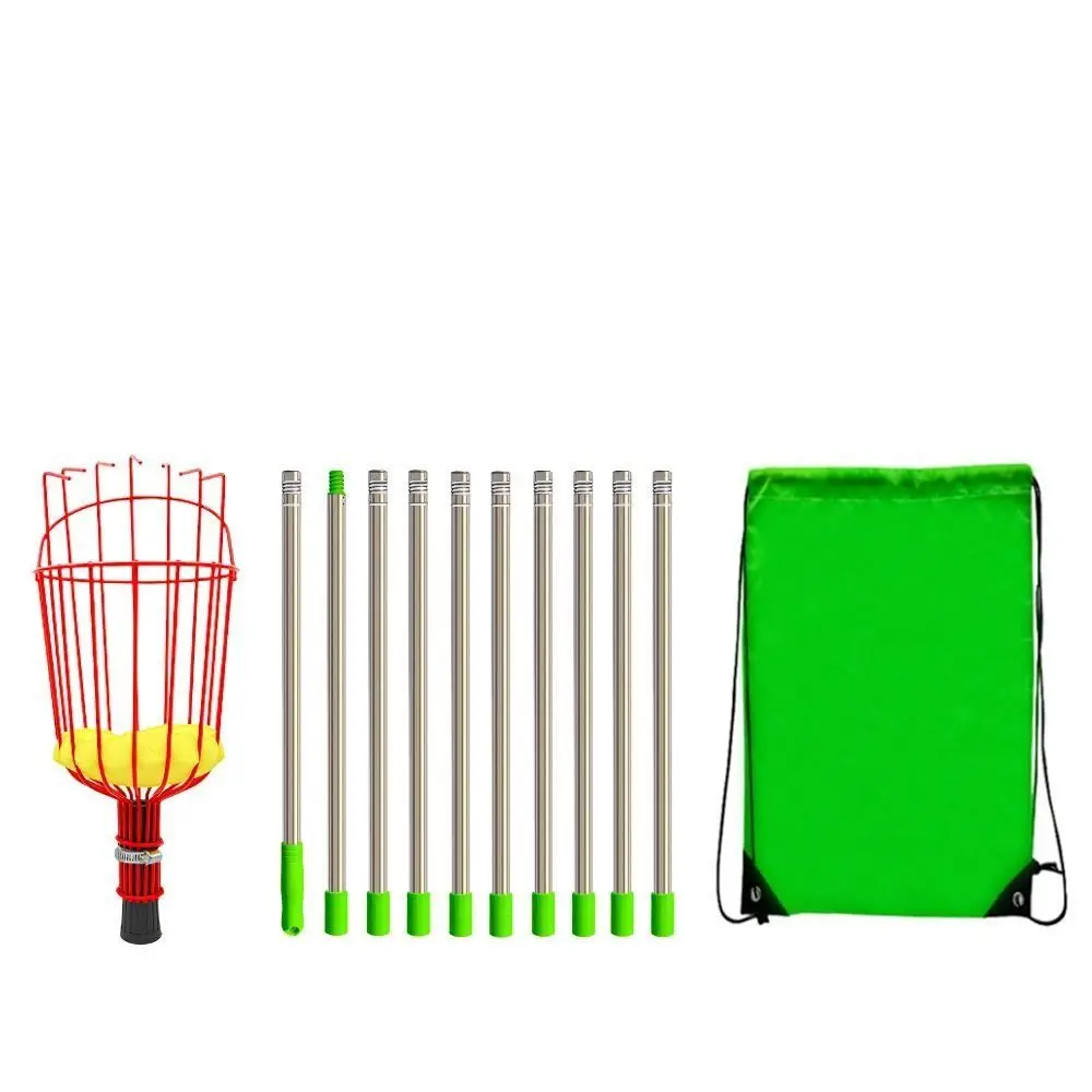 พร้อมตะกร้าเก็บผลไม้ ไม้เก็บผล - Fruit Picker Basket Telescopic Pole บทวิจารณ์และราคา