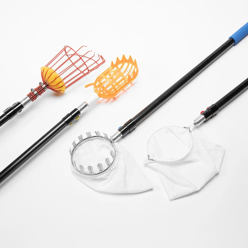 ไม้ตักผลไม้แบบยืดหดได้ อลูมิเน - Fruit Picker Basket Telescopic Pole บทวิจารณ์และราคา