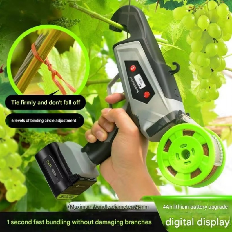 เครื่องมัดต้นไม้ไฟฟ้าไร้สาย 18 - Plant Tying Tape Machine Vineyard บทวิจารณ์และราคา