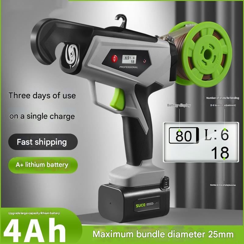 เครื่องมัดต้นไม้ไฟฟ้าไร้สาย 18 - Plant Tying Tape Machine Vineyard บทวิจารณ์และราคา