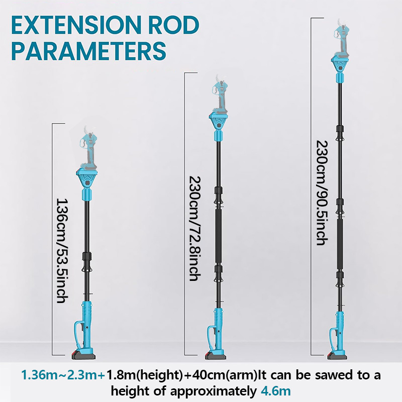 กรรไกรตัดแต่งกิ่งไฟฟ้าไร้สาย ใ - Electric Pruner With Extension Pole บทวิจารณ์และราคา