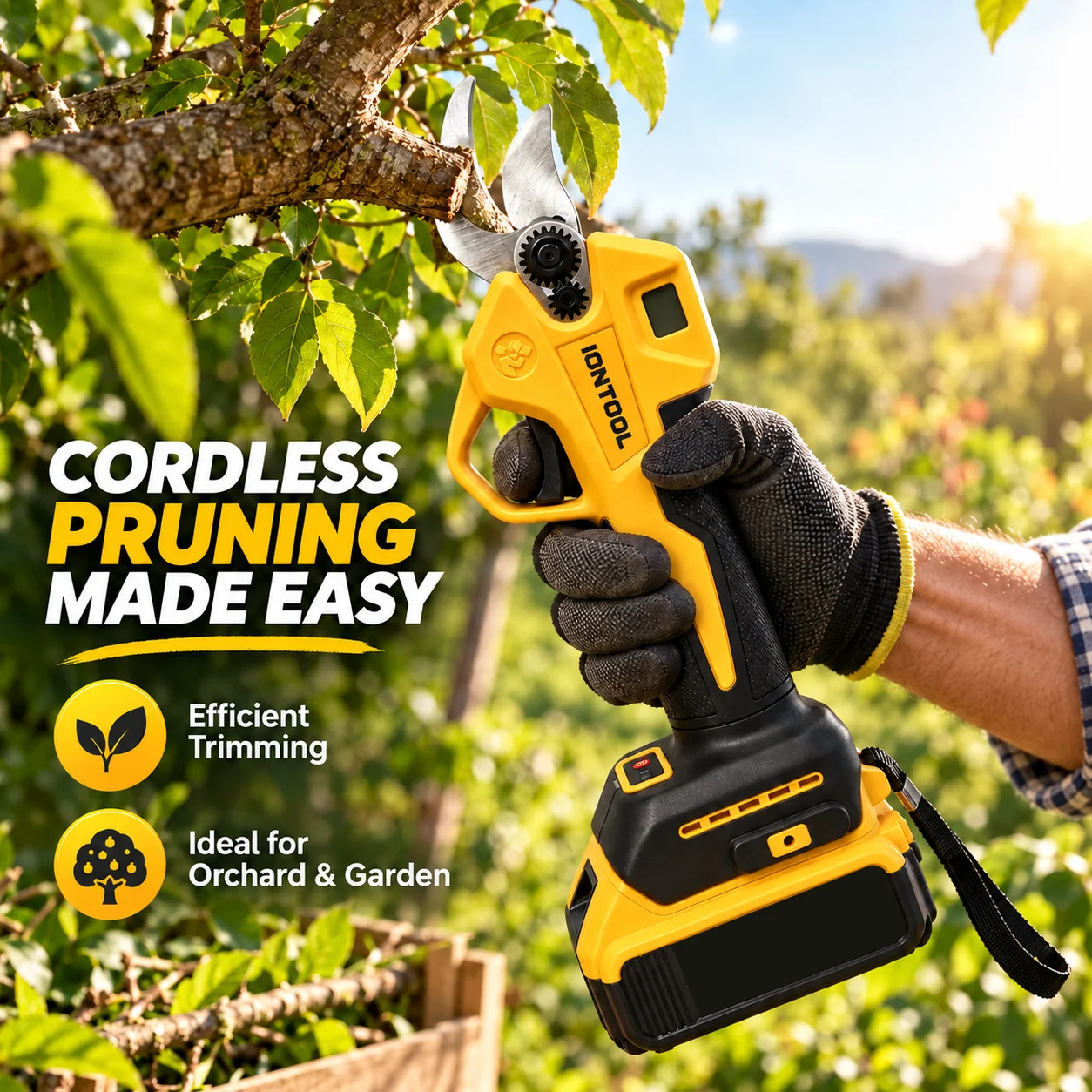 กรรไกรตัดแต่งกิ่งไฟฟ้าไร้สาย I - Cordless Electric Pruning Shears 30Mm บทวิจารณ์และราคา