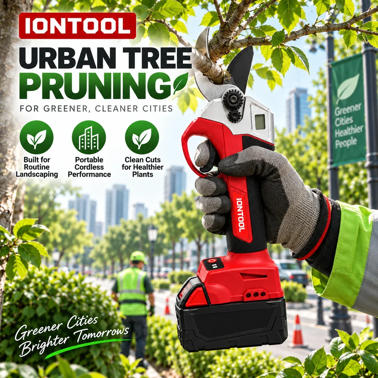กรรไกรตัดแต่งกิ่งไม้ไฟฟ้าไร้สา - Cordless Electric Pruning Shears 30Mm บทวิจารณ์และราคา