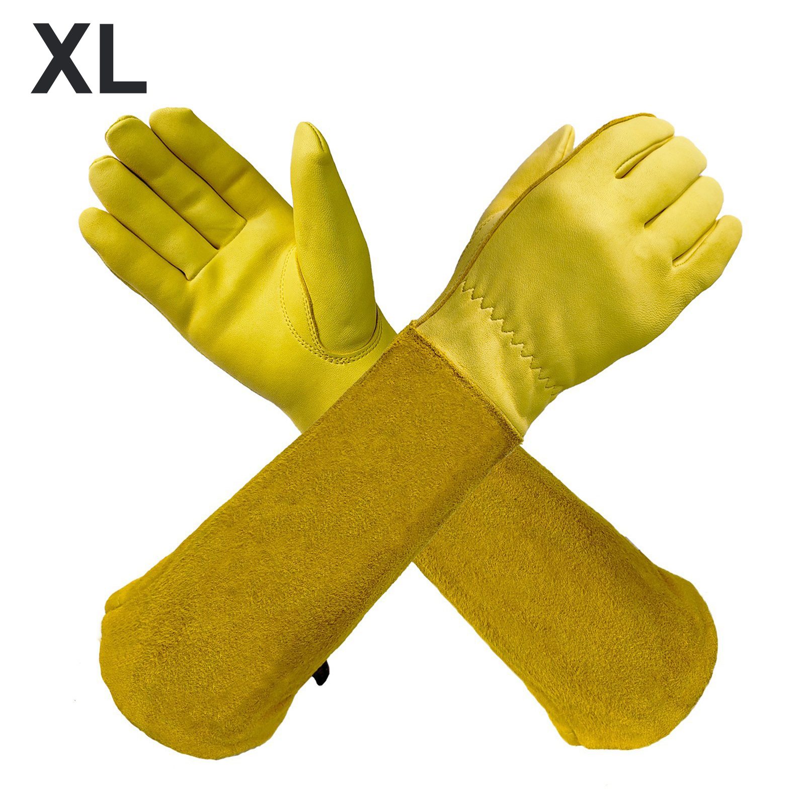 ถุงมือทำสวนหนังระบายอากาศ ถุงม - Gardening Gloves Thorn Proof Leather บทวิจารณ์และราคา