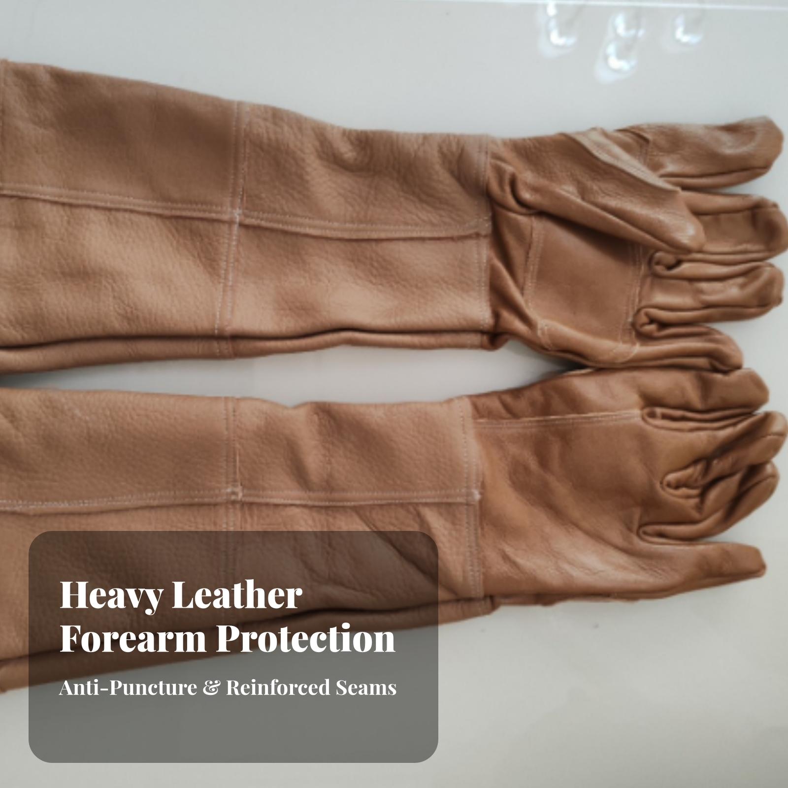 ถุงมือหนังวัวสำหรับงานหนัก แขน - Gardening Gloves Thorn Proof Leather บทวิจารณ์และราคา