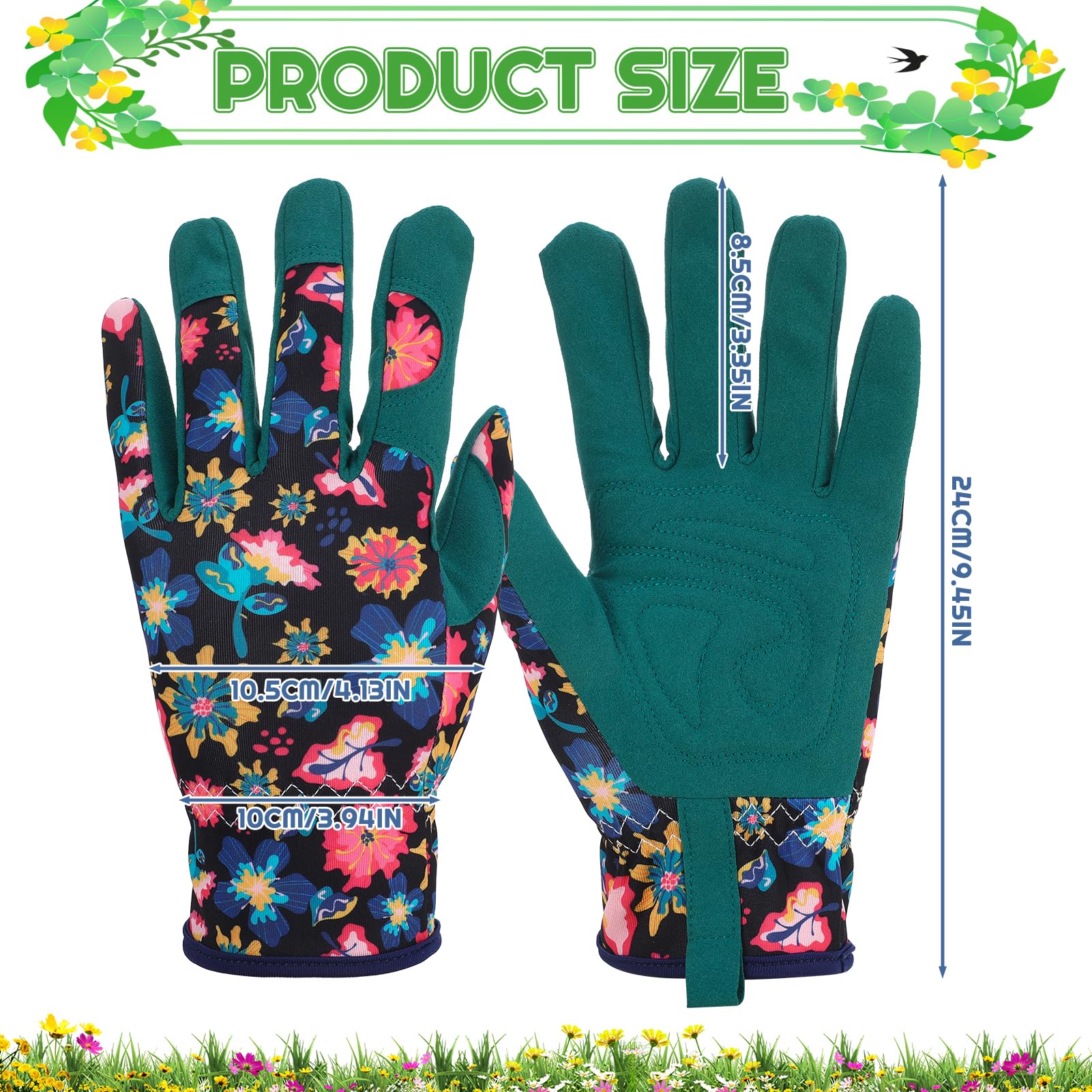 ถุงมือทำสวน 2 คู่ ป้องกันหนาม  - Gardening Gloves Thorn Proof Leather บทวิจารณ์และราคา