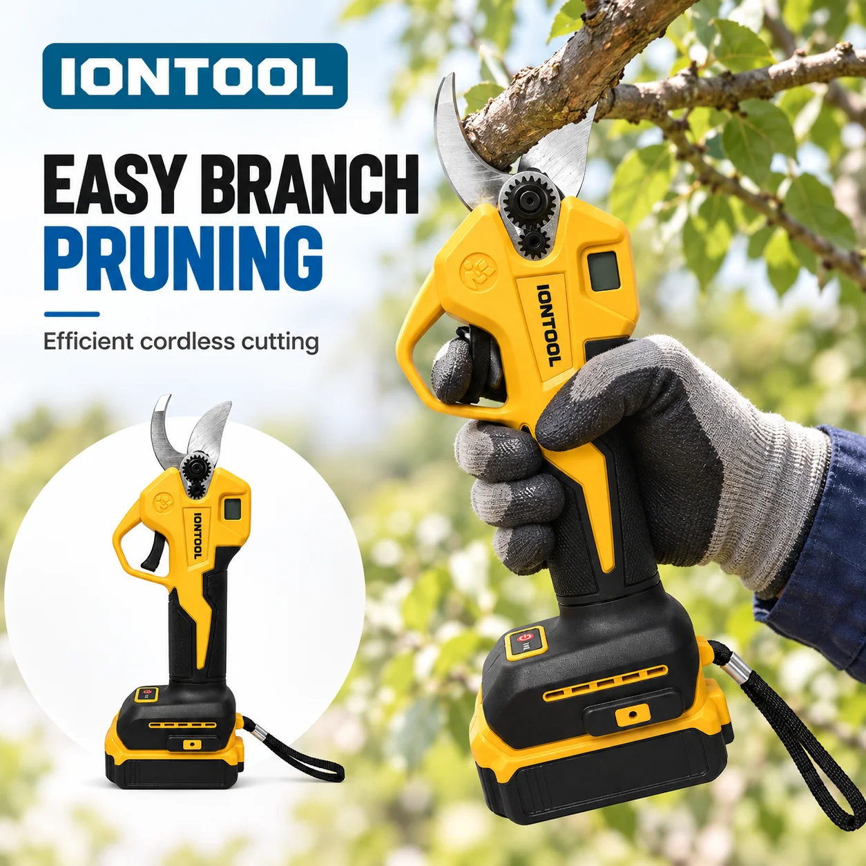 กรรไกรตัดแต่งกิ่งไฟฟ้าไร้สาย I - Cordless Electric Pruning Shears 30Mm บทวิจารณ์และราคา