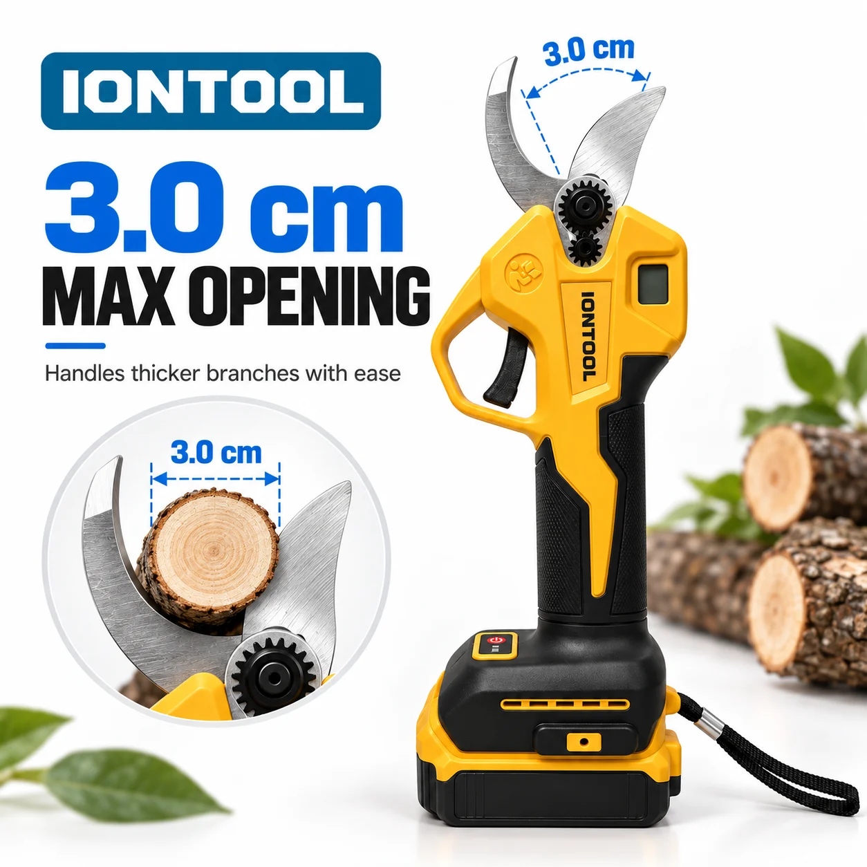 กรรไกรตัดแต่งกิ่งไฟฟ้าไร้สาย I - Cordless Electric Pruning Shears 30Mm บทวิจารณ์และราคา